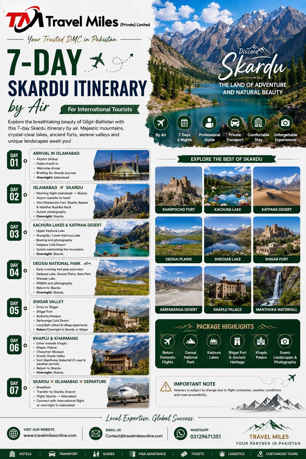 Skardu Itinerary